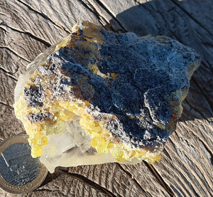 Zinkblende xx ( Sphalerit ) auf Steinsalz xx ( !!!! )