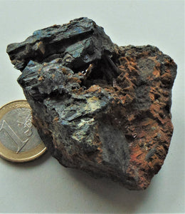 Wolfsbergite xx (chalkostibite) and zinkenite xx (zinckenite)